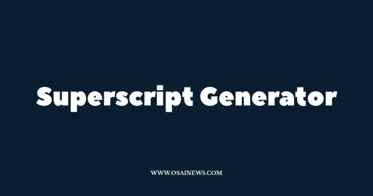 superscript generator​