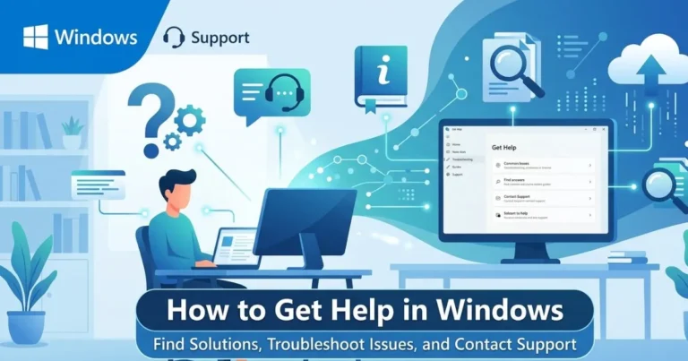 How to Get Help in Windows
