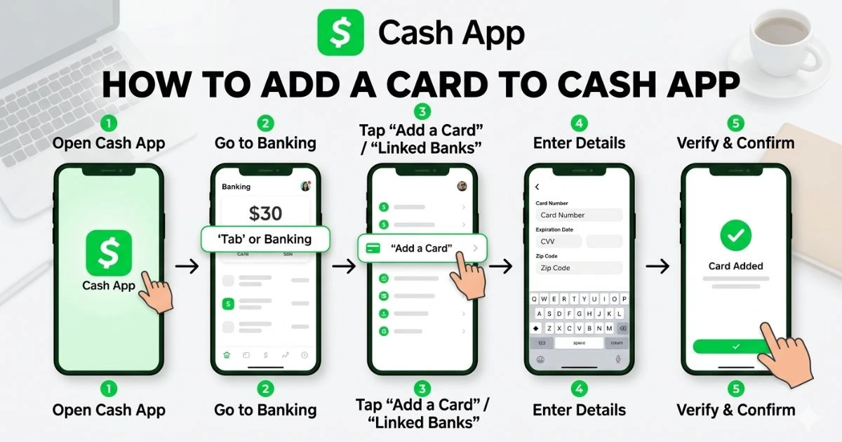 how to add a card to cash app