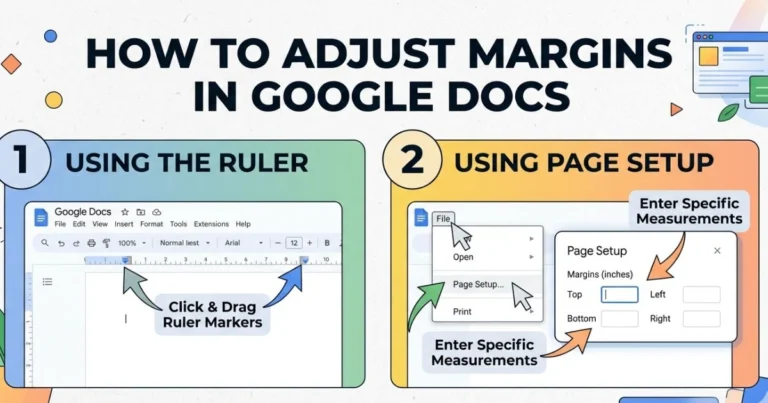 How to Adjust Margins in Google Docs