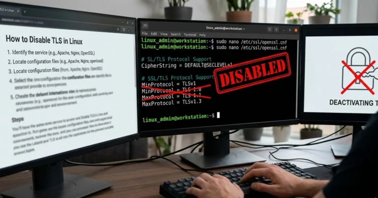 How to Disable TLS in Linux