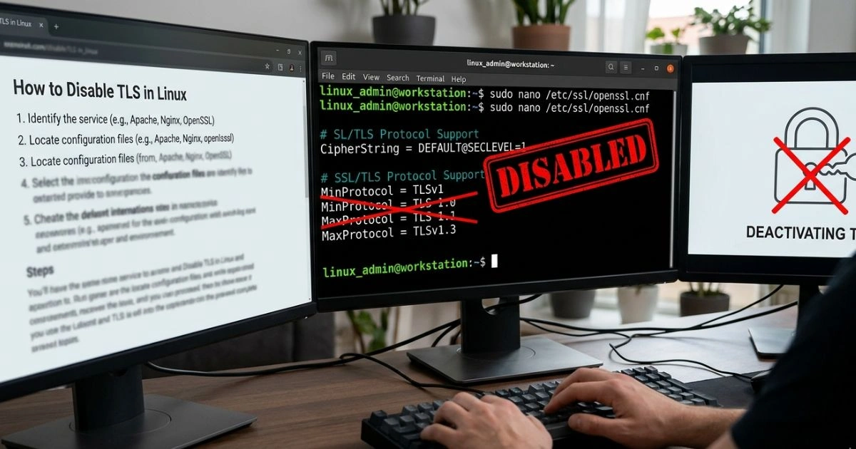 How to Disable TLS in Linux