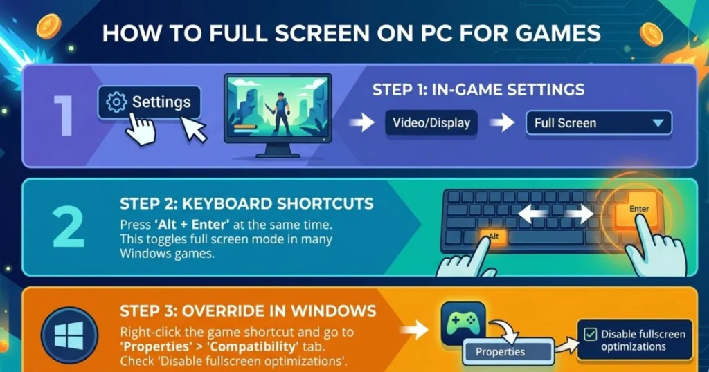 How to Full Screen on PC for Games