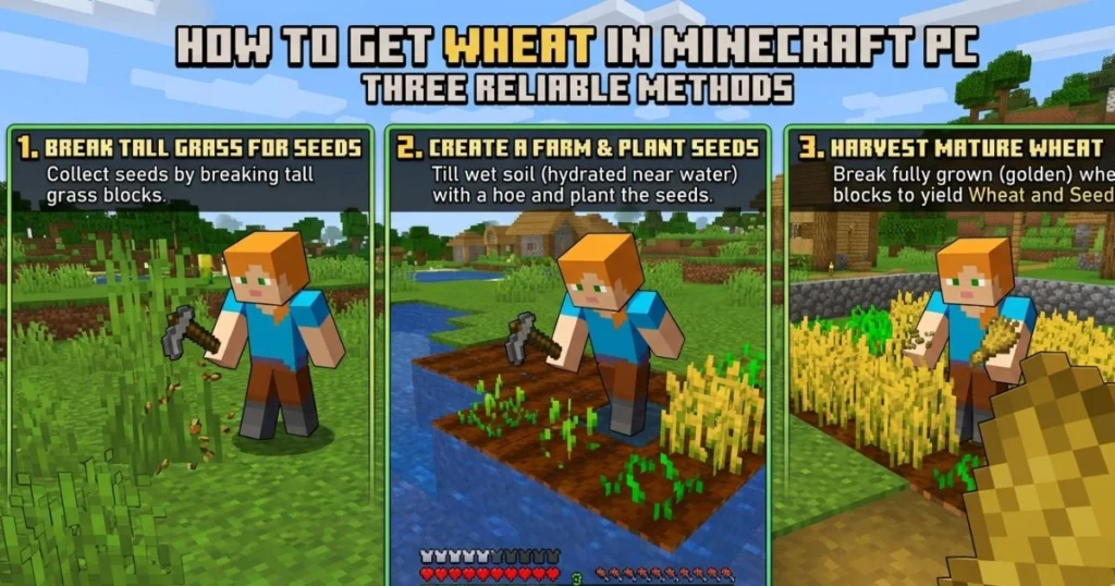 How to Get Wheat in Minecraft PC