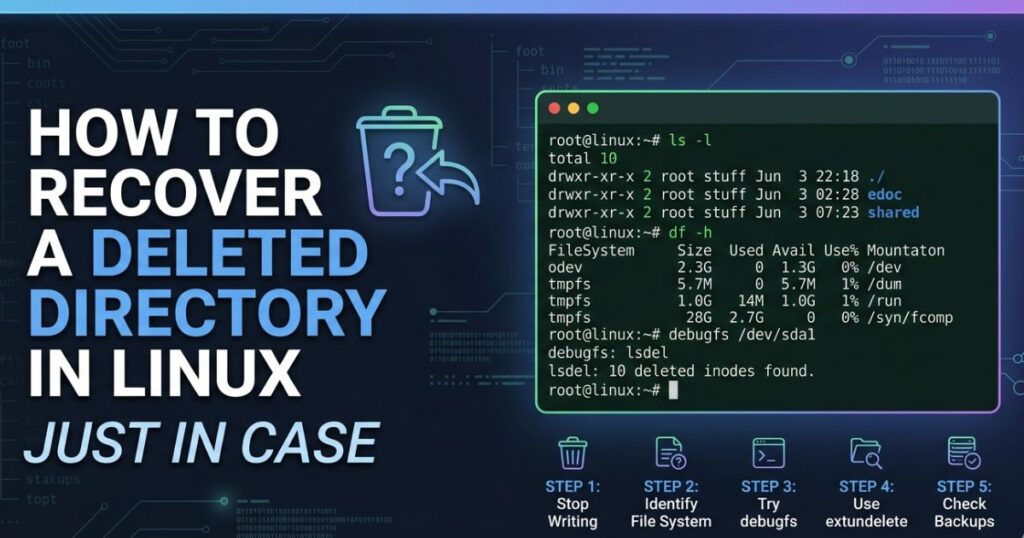 How to Recover a Deleted Directory in Linux