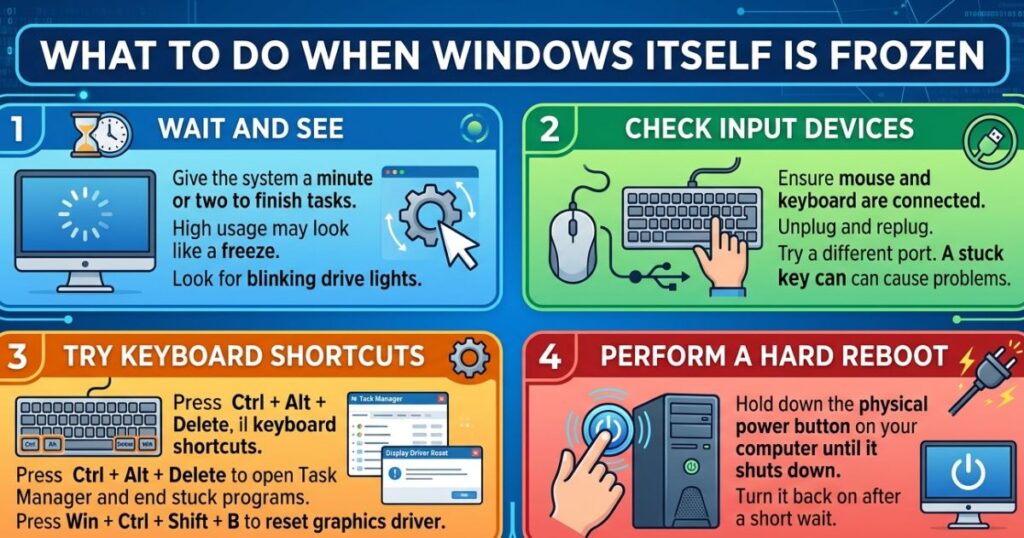 What to Do When Windows Itself Is Frozen