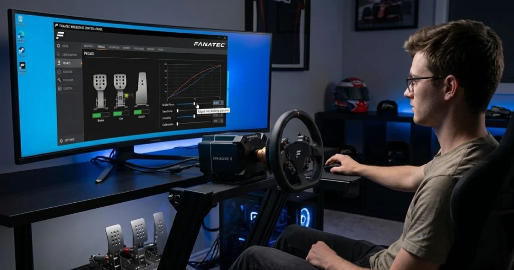 Configuring Pedals Through the Wheelbase Software